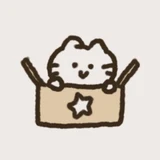 우주고양이 보라 로고